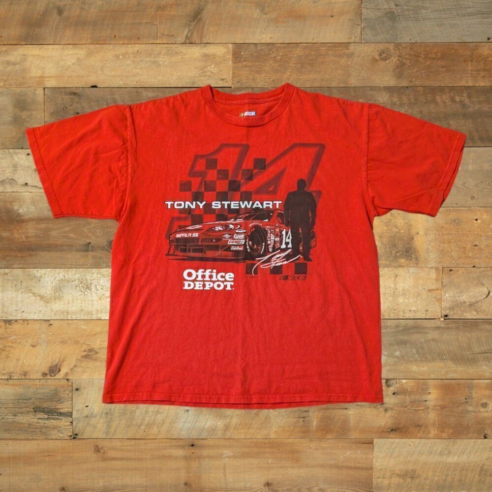 Retro NASCAR Tony Stewart men's XL Racing Tshirt